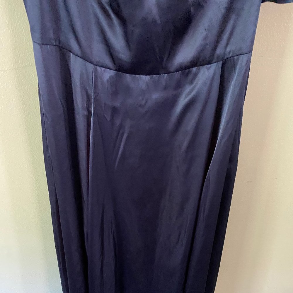 NWT! GALINA SIGNATURE Long Flutter Sleeve A-Line Bridesmaid Dress DAVID'S BRIDAL - Picture 6 of 13